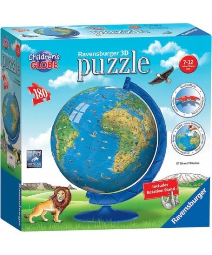 Ravensburger 3D Puzzle: Children's World Globe (180 pcs)