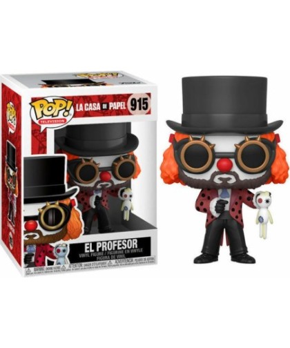 Funko Pop! Television: La Casa de Papel - EL Profesor (Clown) 915 Vinyl Figure